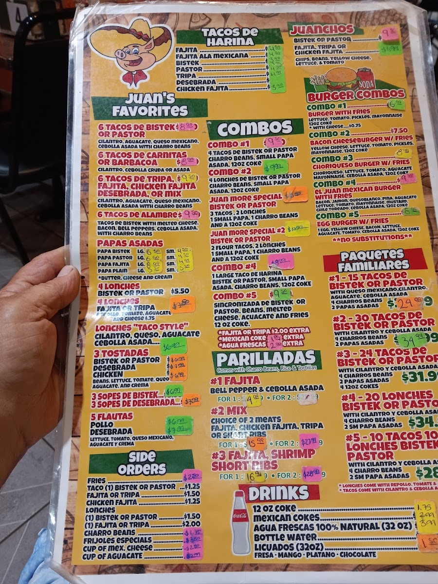 Juan More Taco 2 Menu - Image 3