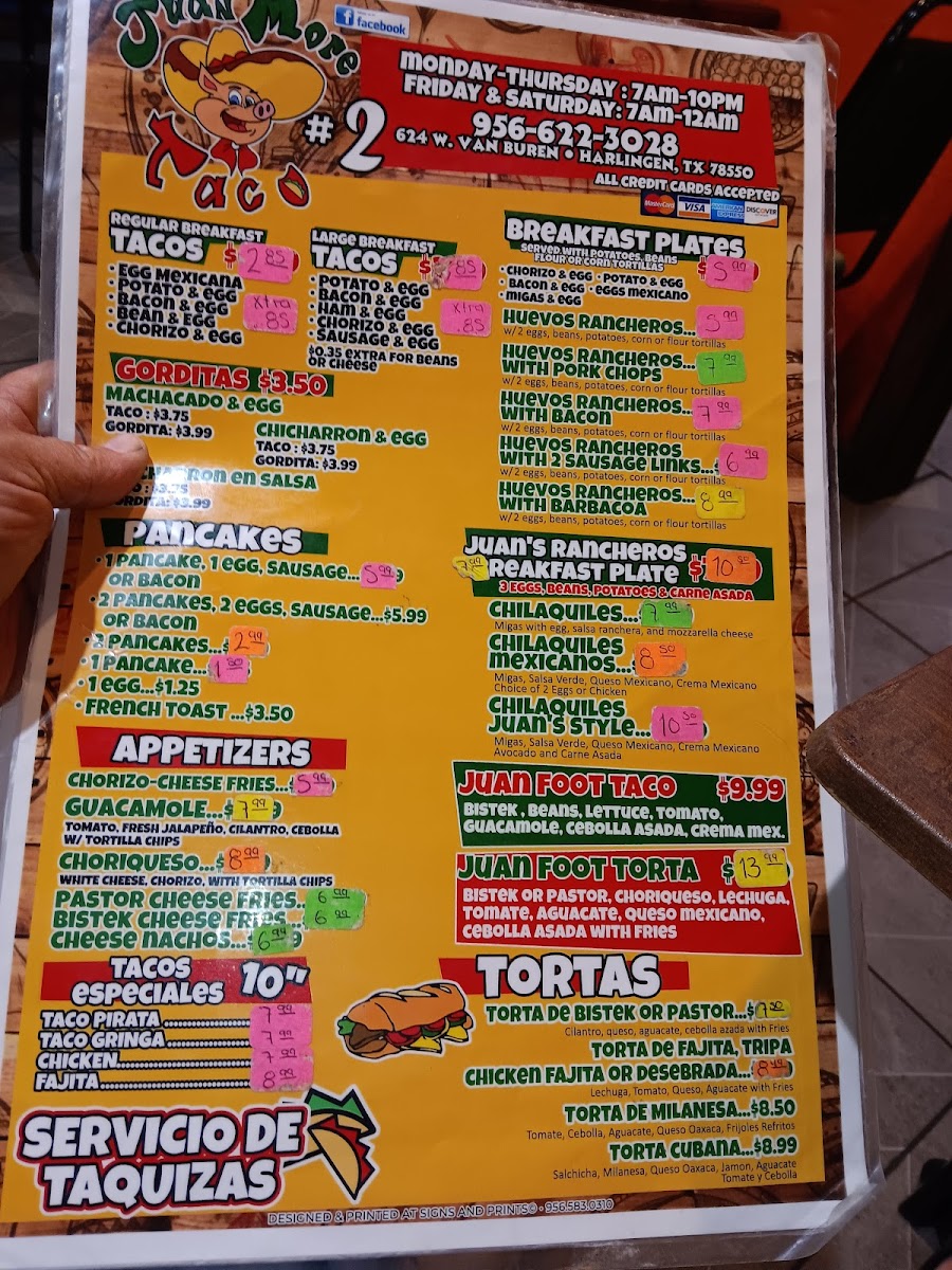 Juan More Taco 2 Menu - Image 6